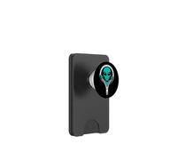 Drôle d'alien Peek-a-Boo | Enlèvement extraterrestre mignon drôle OVNI PopSockets PopWallet pour MagSafe