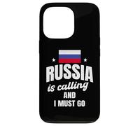 Drôle d'amant de la Russie disant le mal du pays russe Coque pour iPhone 13 Pro