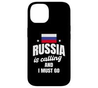 Drôle d'amant de la Russie disant le mal du pays russe Coque pour iPhone 14