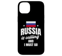 Drôle d'amant de la Russie disant le mal du pays russe Coque pour iPhone 14 Plus