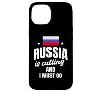 Drôle d'amant de la Russie disant le mal du pays russe Coque pour iPhone 15