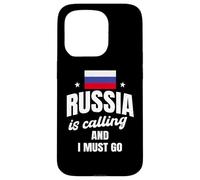 Drôle d'amant de la Russie disant le mal du pays russe Coque pour iPhone 15 Pro