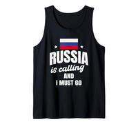 Drôle d'amant de la Russie disant le mal du pays russe Débardeur
