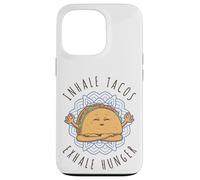 Drôle d'amant de taco inhale tacos exhale la faim de la faim Coque pour iPhone 13 Pro