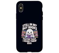 Drôle d'amateur de Livre fantôme lisant Toujours dans Mon achat Livres ère Coque pour iPhone X/XS