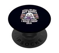Drôle d'amateur de Livre fantôme lisant Toujours dans Mon achat Livres ère PopSockets PopGrip Adhésif