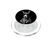 Drôle d'âne Buvant du café glacé PopSockets PopGrip pour MagSafe