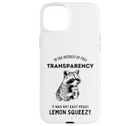 Drôle dans l'intérêt de la transparence totale « It Was Raccoon » Coque pour iPhone 15 Plus