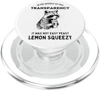 Drôle dans l'intérêt de la transparence totale « It Was Raccoon » PopSockets PopGrip pour MagSafe
