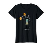 Drôle Danseuse de feu pour Femmes, Cadeau de Fille T-Shirt Graphique avec Valeur