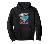 Drôle d'architecte Fille Disant Beaucoup Plus Cool Fille Normale Sweat à Capuche