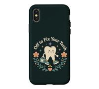 Drôle d'assistant Dentaire pour réparer Vos Dents Coque pour iPhone X/XS