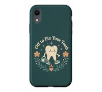 Drôle d'assistant Dentaire pour réparer Vos Dents Coque pour iPhone XR