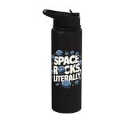 Drôle d'astéroïde Meteor Space Rocks Littéralement Stainless Steel Insulated Water Bottle