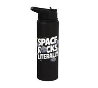 Drôle d'astéroïde Meteor Space Rocks Littéralement Stainless Steel Insulated Water Bottle