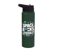 Drôle d'astéroïde Meteor Space Rocks Littéralement Stainless Steel Insulated Water Bottle