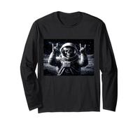 Drôle d'astronaute Rock on Skeleton, Moon Landing Rock'n Roll Manche Longue