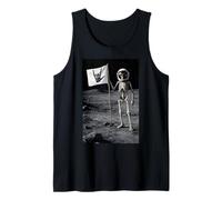 Drôle d'astronaute Rock'n Roll Rock on Skeleton, Moon Landing Débardeur