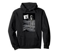 Drôle d'astronaute Rock'n Roll Rock on Skeleton, Moon Landing Sweat à Capuche