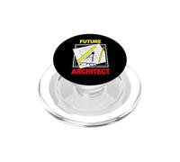 Drôle d'avenir architecte Disant pour Les constructeurs en Herbe PopSockets PopGrip pour MagSafe