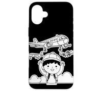 Drôle d'avion Aviation Amoureux Leçons de vol Coque pour iPhone 16 Plus