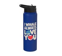 Drôle de béluga Orca Baleine bleue Stainless Steel Insulated Water Bottle