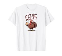 Drôle de bière à la Dinde Cheers to Turkey Day Let's Get Basted T-Shirt