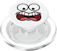 Drôle de Bouche Qui crie Le Visage Effrayant hilarant PopSockets PopGrip pour MagSafe