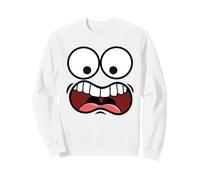 Drôle de Bouche Qui crie Le Visage Effrayant hilarant Sweatshirt