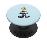 Drôle de canard ', humour de canard jaune frais, canon PopSockets PopGrip Adhésif