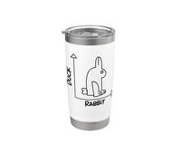 Drôle de canard illusion de lapin sarcastique psychologie science meme Gobelet isotherme en acier inoxydable double paroi