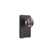 Drôle de Carlin Chanteur Concert scène Chien Spectacle de Musique PopSockets PopWallet pour MagSafe