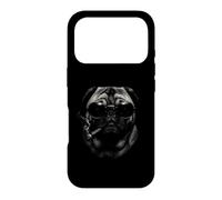Drôle de Carlin Portant des Lunettes de Soleil Chien Boss Chien fumant Un Cigare Coque pour iPhone 17 Pro