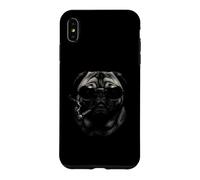 Drôle de Carlin Portant des Lunettes de Soleil Chien Boss Chien fumant Un Cigare Coque pour iPhone XS Max
