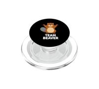 Drôle de Castor d'équipe Disant célébrer Ensemble PopSockets PopGrip pour MagSafe