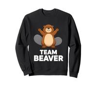 Drôle de Castor d'équipe Disant célébrer Ensemble Sweatshirt
