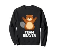 Drôle de Castor d'équipe Disant célébrer Ensemble Sweatshirt