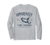 Drôle de Chat apparemment, J'aime Dormir Manche Longue