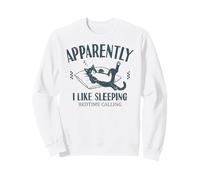 Drôle de Chat apparemment, J'aime Dormir Sweatshirt