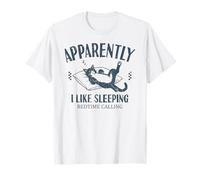 Drôle de Chat apparemment, J'aime Dormir T-Shirt