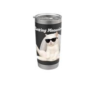 Drôle de chat Bachelorette se marier Meoweid Gobelet isotherme en acier inoxydable double paroi