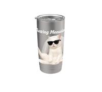Drôle de chat Bachelorette se marier Meoweid Gobelet isotherme en acier inoxydable double paroi