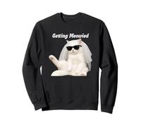 Drôle de Chat Bachelorette se marier Meoweid Sweatshirt