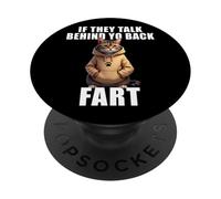 Drôle De Chat Disant S’Ils Parlent De Votre Chat De Pet De PopSockets PopGrip Adhésif