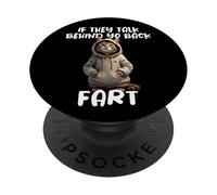 Drôle De Chat Disant S’Ils Parlent Votre Pet Cat Fart Meme PopSockets PopGrip Adhésif