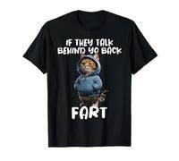 Drôle De Chat Disant S’Ils Parlent Votre Pet Cat Fart Meme T-Shirt