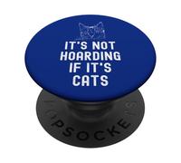 Drôle de Chat Lady Cat Mamans thésaurisation des Chats sans Enfant Vote PopSockets PopGrip Adhésif