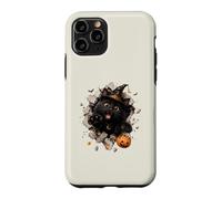 Drôle de Chat Noir sorcière Halloween Bonbon évasion Malice Coque pour iPhone 11 Pro
