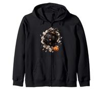 Drôle de Chat Noir sorcière Halloween Bonbon évasion Malice Sweat à Capuche