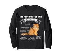 Drôle de chat persan maman papa miaou Manche Longue